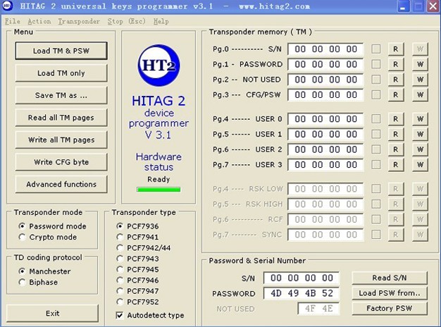 Hitag2 V3.1 Programcı Yazılımı 1