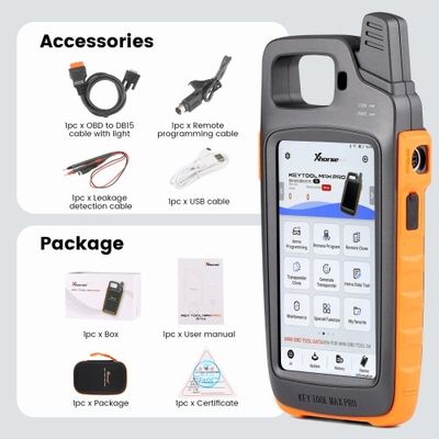 Xhorse VVDI Key Tool Max Pro With MINI OBD Tool Function Support CAN FD/ Voltage and Leakage Current