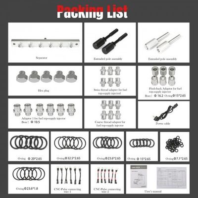 Launch CNC603A Ultrasonic Fuel Injector Cleaner Tester 4/6 Cyl 110-240V