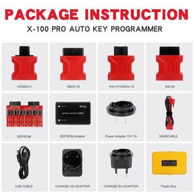 XTOOL X100 Pro2 OBD2 Auto Key Programmer Mileage Adjustment Tool Including EEPROM Code Reader Online Update Multi-language