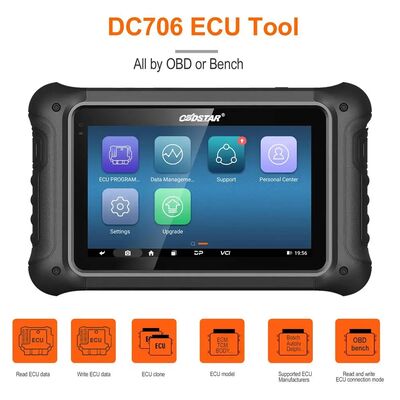 OBDSTAR DC706 Full Version ECM+TCM+BODY ECU Programmer for Car and Motorcycle with OBD or Bench Mode
