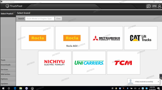 Evrensel Çatal Taşımacı Diagnostik Aracı TruckTool AGV Model Hizmetini Yeniden Kurmak için MITSUBISHI, ET, TCM, UNI için Sayıcı Sihirbazı