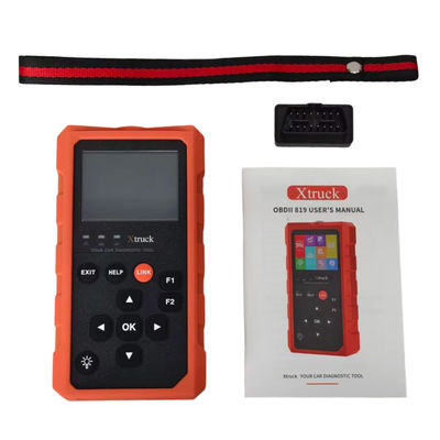 Xtruck 819 OBD2 Tarayıcı Otomotiv Teşhis Test Cihazı, Geliştirilmiş OBDII Mod 6, 9 Ana Protokol Desteği ve 2,8 inç IPS Ekran ile