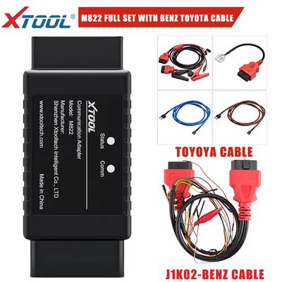 XTOOL M822 M821 Adaptörü Benz Tüm Anahtar Kaybı İçin Toyota 8A Anahtar Programlama PAD3 X100MAX ile Çalışması Gerekir KC501 Programlayıcı