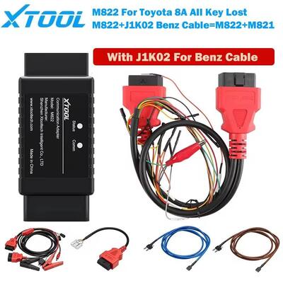 XTOOL M822 M821 Toyota A8 Benz Kablosu Tüm Anahtar Kaybı Anahtar Programlama İçin KC501 Programlayıcı ile Çalışması Gerekir PAD3