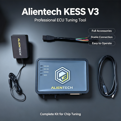 Alientech KESS V3 ECU Programmer with 10x Faster Data Transfer, 9-Language Interface, and Fiberglass Composite Enclosure