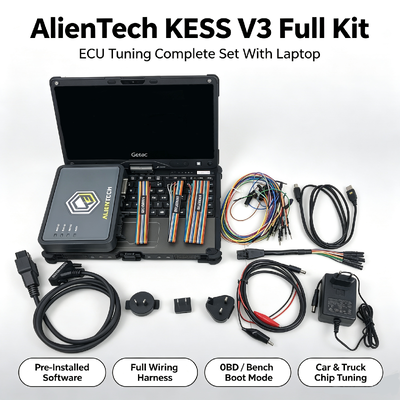 Alientech KESS3 Araç ECU Programlayıcı, Tam OBD Protokol Desteği ve OBD ve Bench Ayarı İçin Çok Dilli