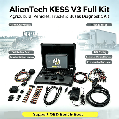 Alientech KESS3 OBD Bench Boot Tuning Çok Dilli Arayüzü ve 12 Aylık Ücretsiz Abonelik ile ECU Programlama Aracı