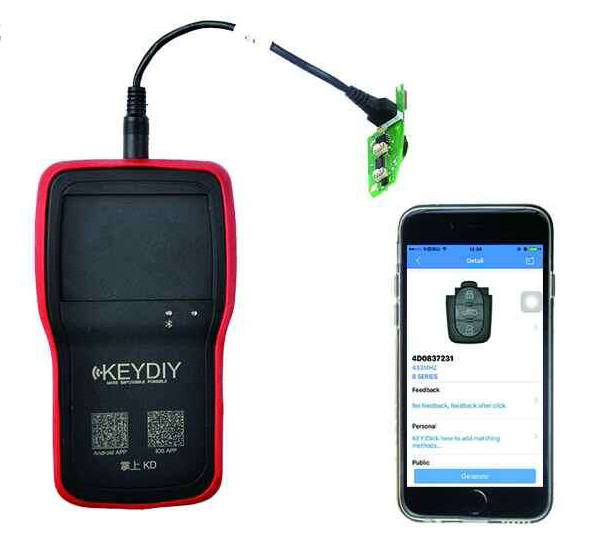 KEYDIY KD900 + IOS Android için Bluetooth Uzaktan Maker-1