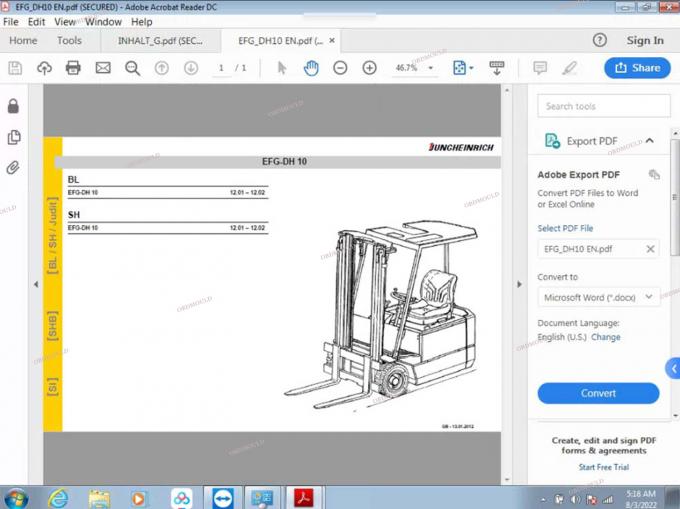 F110 For Judit Incado Kutusu ile tablet Jungheinrich 4 4.37 Yazılım Parçası Kataloğu ile Forklift Tanıtıcı Araç Judit ET EN Tanıtıcı Araçlar 31