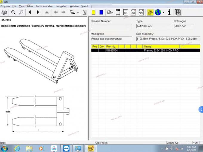 F110 For Judit Incado Kutusu ile tablet Jungheinrich 4 4.37 Yazılım Parçası Kataloğu ile Forklift Tanıtıcı Araç Judit ET EN Tanıtıcı Araçlar 35